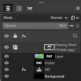 GIMP layer paste